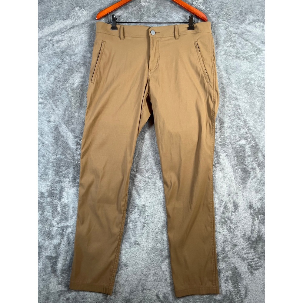 Icebreaker Merino Pants Mens 36x31.5 Tan Wool Blend Stretch Chino Trousers